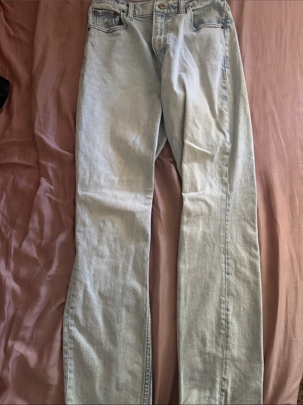 Abercrombie & Fitch Light Blue Straight Leg Women's Jeans